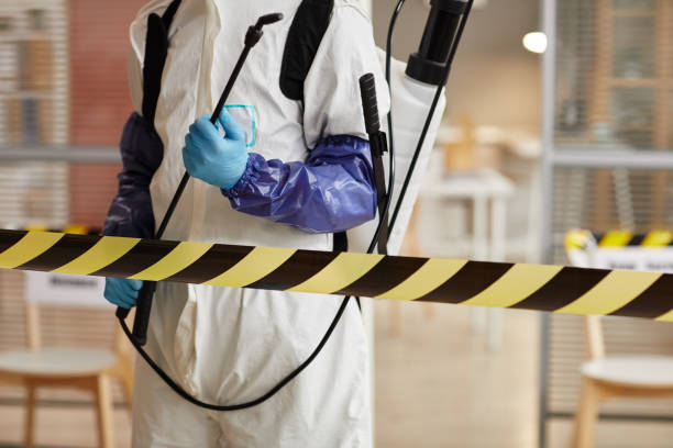 Professional Biohazard Cleanup technician working in Pendergrass, GA